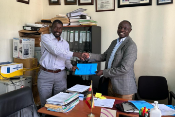 November 27th, 2023. Prof. Moses L Joloba Hands Over Dean’s Office School of Biomedical Sciences to Associate Prof. David P Kateete